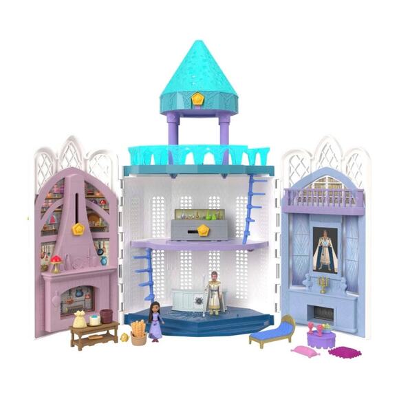 Disney Wish Rosas Castle Playset Dollhouse w/ 2 Posable Mini Dolls & Accessories - Picture 1 of 9